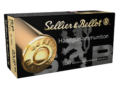 Sellier & Bellot Centerfire Handgun Cartridges, .44 Magnum, 50
