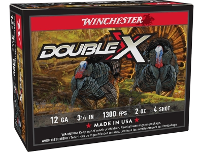 Winchester Double X High Velocity Turkey, 12 Gauge, 10