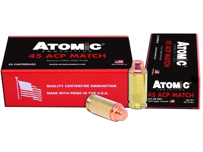 Atomic Ammunition Match Precision Craft, .45 ACP, 50