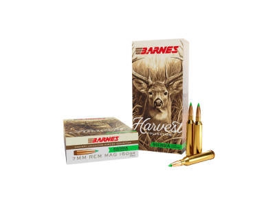 Barnes Harvest Collection Rifle Cartridges, 7mm Remington Magnum, 20