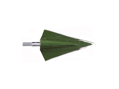 Zwickey Delta Broadheads Screw In 2 Blade 170 gr. 3 pk., Fixed, Green