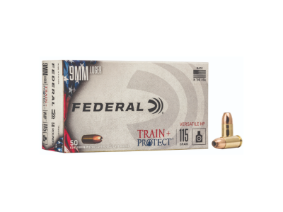 Federal Train + Protect Handgun Cartridges, 9mm Luger, 50