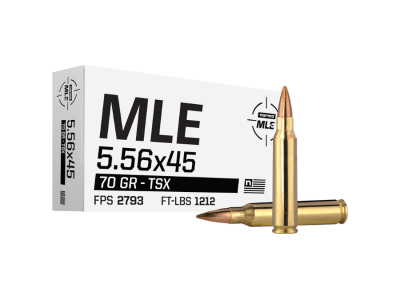 Norma MLE Centerfire Rifle Cartridges, 5.56x45mm NATO, 20