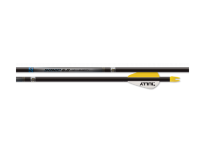Easton Sonic 6.0 6MM Fletched w/ Blazer Vanes, Black, 6 count