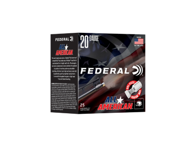 Federal All-American Shotshell Loads, 20 Gauge, 25