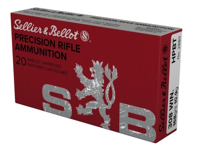 Sellier & Bellot Rifle 308Win Hollow Point Boat Tail, .308 Winchester, 20
