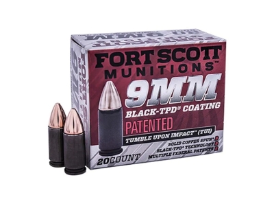 Fort Scott TUI 9mm Luger 115 Grain Centerfire Handgun Ammo 20 Per Box