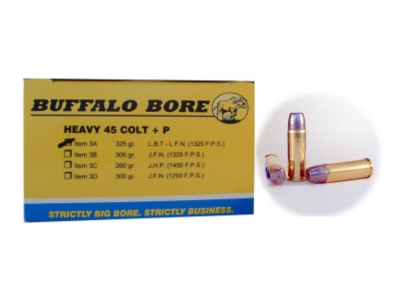 BBA Outdoorsman Centerfire Handgun Rounds, .45 Long Colt, 20