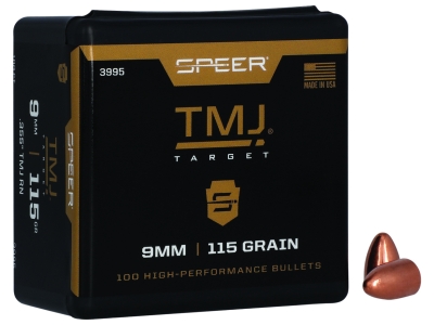 Speer TMJ 9mm 115gr Total Metal Jacket, 100