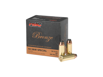 PMC Bronze Centerfire Handgun Cartridges, .44 Special, 25