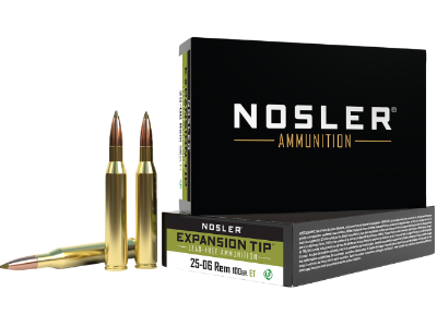 Nosler Expansion Tip Rifle Rounds, .25-06 Remington, 20