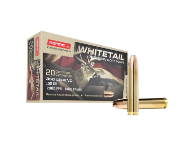 Norma Whitetail Centerfire Rifle Cartridges, .350 Legend, 20