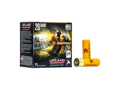 Federal Upland Wing-Shok High Velocity Quail Forever Shotshell Loads, 20 Gauge, 25