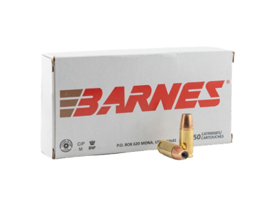 Barnes Centerfire Handgun Cartridges, 9mm Luger, 20