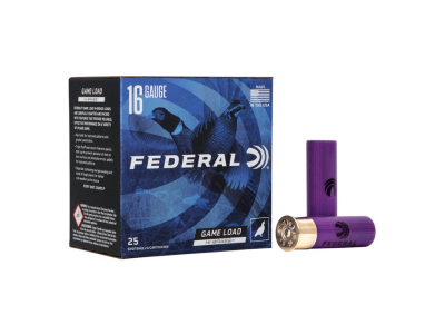Federal Game Load Upland Hi-Brass Shotshell Loads, 16 Gauge, 25