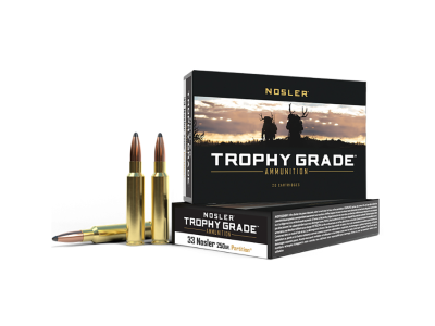 Nosler Trophy Grade Rifle Rounds, .33 Nosler, 20