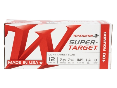 Winchester Super-Target Light Target, 12 Gauge, 100