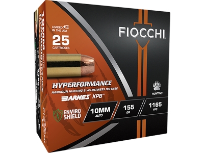Fiocchi Hyperformance 10 mm 155 gr XPB, 10mm Auto, 25
