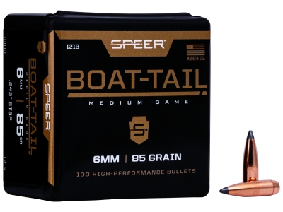 Speer 6mm 85gr Jacketed Soft Point Boat Tail, 100