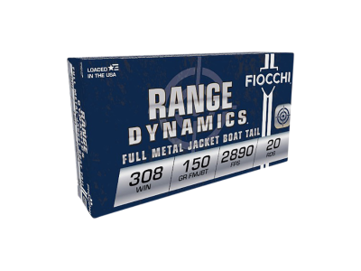 Fiocchi Range Dynamics Rifle Rounds, .308 Winchester, 20