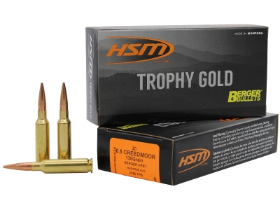 HSM 6.5 Creedmoor 130 gr Berger Hunting VLD Match, 20