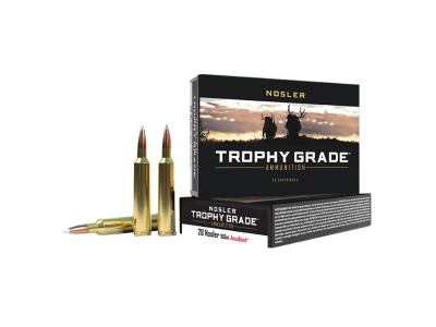 Nosler Trophy Grade Rifle Rounds, .28 Nosler, 20