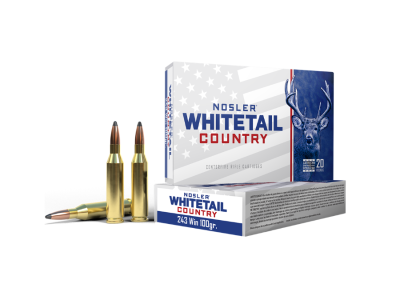 Nosler Whitetail Country Rifle Rounds, .243 Winchester, 20