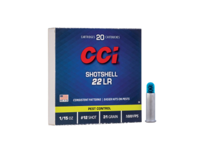 CCI Rimfire Shotshell, .22 LR, 20