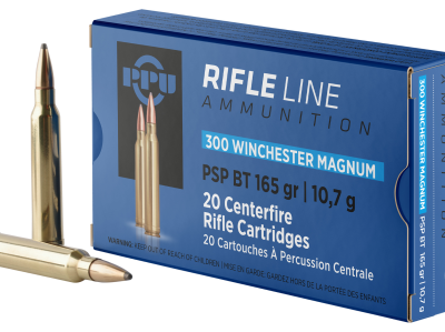 PPU .300 Winchester Magnum PSP-BT 165 Grain 20 Per Box