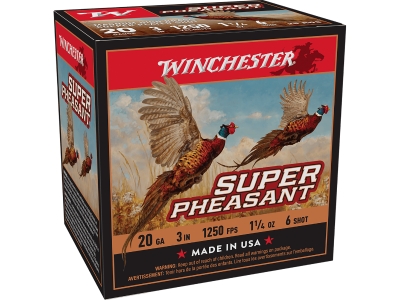 Winchester Super Pheasant Magnum High Brass, 20 Gauge, 25
