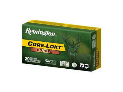 Remington Core-Lokt Copper Rifle Cartridges, .360 Buckhammer, 20