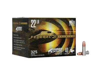 Federal HammerDown Rimfire Cartridges, .22 LR, 325