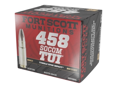 Fort Scott Rifle Ammo, .458 SOCOM, 20