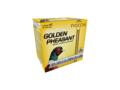 Fiocchi Golden Pheasant Extrema Shotshell Loads, 1 oz., 5 Shot Size, 20 Gauge, 25
