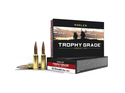 Nosler Trophy Grade Long-Range Rifle Rounds, 6.5mm Grendel, 20