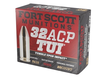 Fort Scott Tumble Upon Impact, .32 ACP, 20