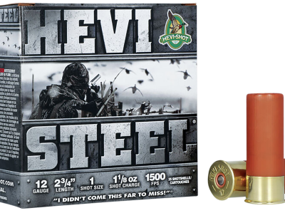 Hevi-Shot HS61221 HEVI-Steel 12Gauge 2.75" 1 1/8oz 1 Shot, 12 Gauge, 25