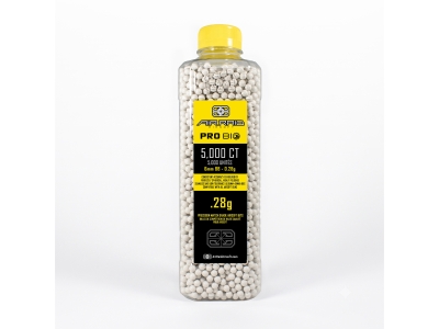 Air Raid Eco 0.28g 6mm Airsoft BBs 5,000ct, White, 5000