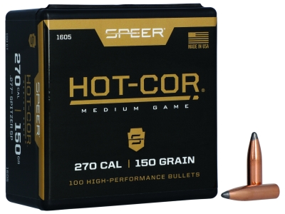 Speer SHot-Cor 277Cal 150gr Spitzer Soft Point, 100