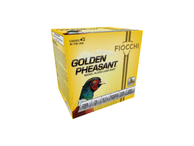 Fiocchi Golden Pheasant Shotshell Loads, 28 Gauge , 25