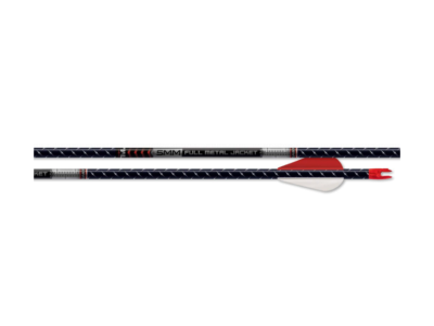 Easton Full Metal Jacket ,Match Grade Aluminum Carbon Arrows 1 Dozen Shafts, Black, 12 Count