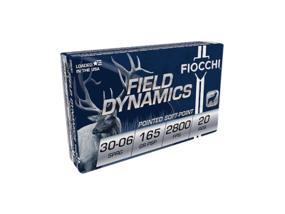 Fiocchi Field Dynamics Rifle Rounds, .30-06 Springfield, 20