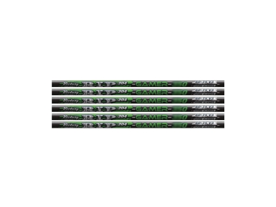 Victory RIP Gamer Shafts .204 Diameter with Inserts and Nocks, Black, 12 Count