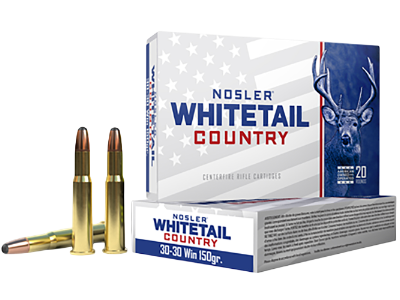 Nosler Whitetail Country Rifle Rounds, .30-30 Winchester, 20