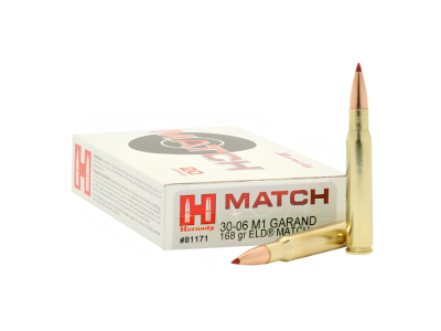 Hornady Vintage Match Rifle Cartridges, .30-06 Springfield, 20