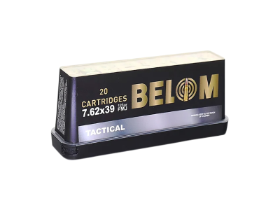 BELOM Ammo Tactical Centerfire Rifle Rounds, 7.62x39mm, 20