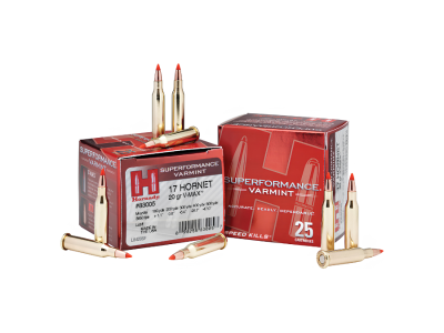 Hornady Superformance Varmint Rifle Cartridges, .17 Hornet, 25