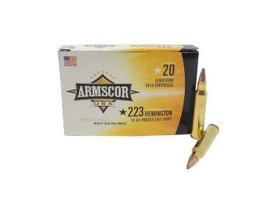 Armscor Centerfire Rifle Cartridges, .223 Remington, 20