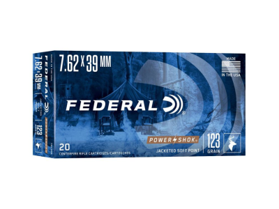 Federal Power-Shok Centerfire Rifle Cartridges, 7.62x39mm, 20