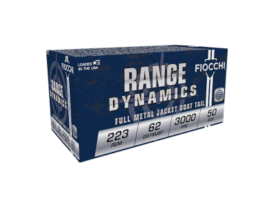 Fiocchi Range Dynamics Rifle Rounds, .223 Remington, 50